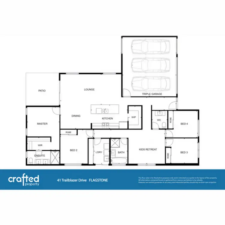 Floorplan of Homely house listing, 41 Trailblazer Drive, Flagstone QLD 4280