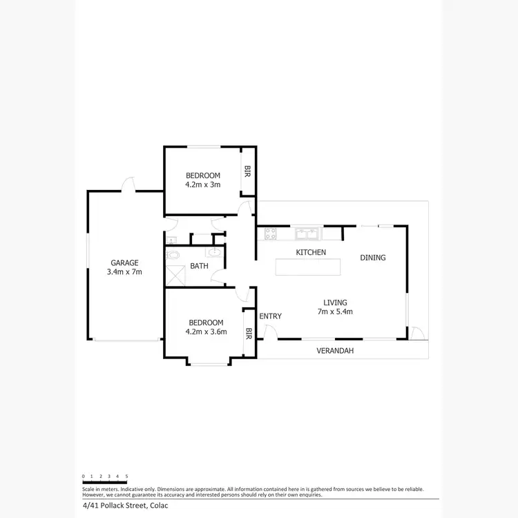 Floorplan of Homely unit listing, 4/41 Pollack Street, Colac VIC 3250