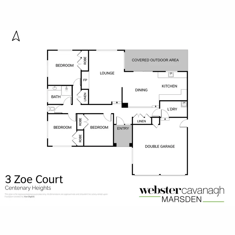 Floorplan of Homely house listing, 3 Zoe Court, Centenary Heights QLD 4350
