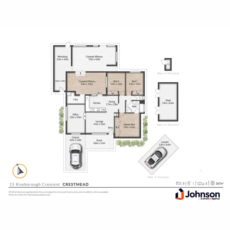 Floorplan of Homely house listing, 15 Riseborough Crescent, Crestmead QLD 4132