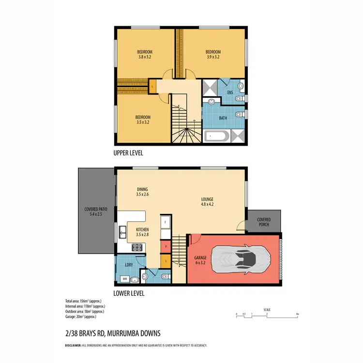 Floorplan of Homely townhouse listing, 2/38 Brays Road, Murrumba Downs QLD 4503