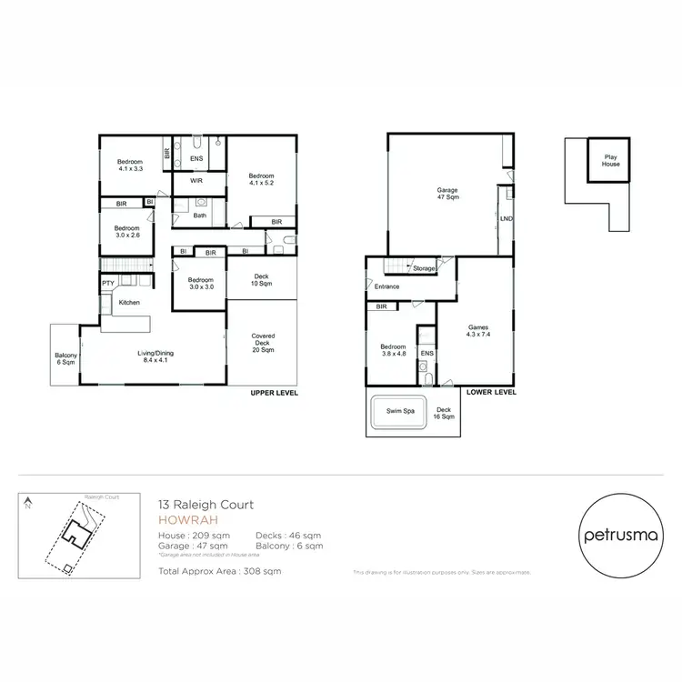 Floorplan of Homely house listing, 13 Raleigh Court, Howrah TAS 7018
