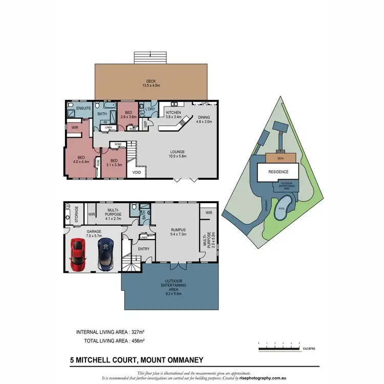 Floorplan of Homely house listing, 5 Mitchell Court, Mount Ommaney QLD 4074
