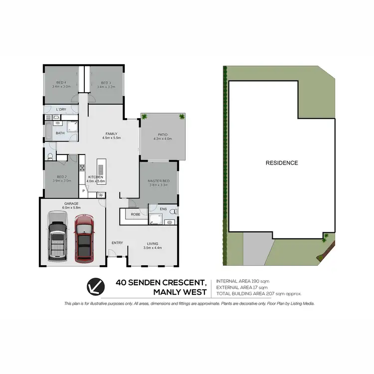 Floorplan of Homely house listing, 40 Senden Crescent, Manly West QLD 4179