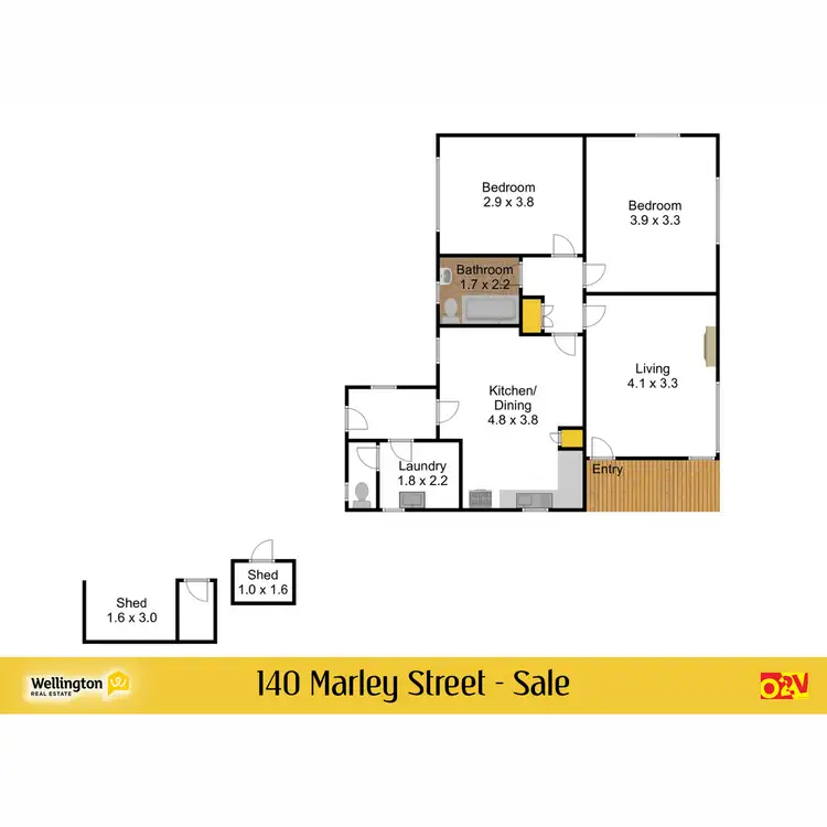 Floorplan of Homely house listing, 140 Marley Street, Sale VIC 3850