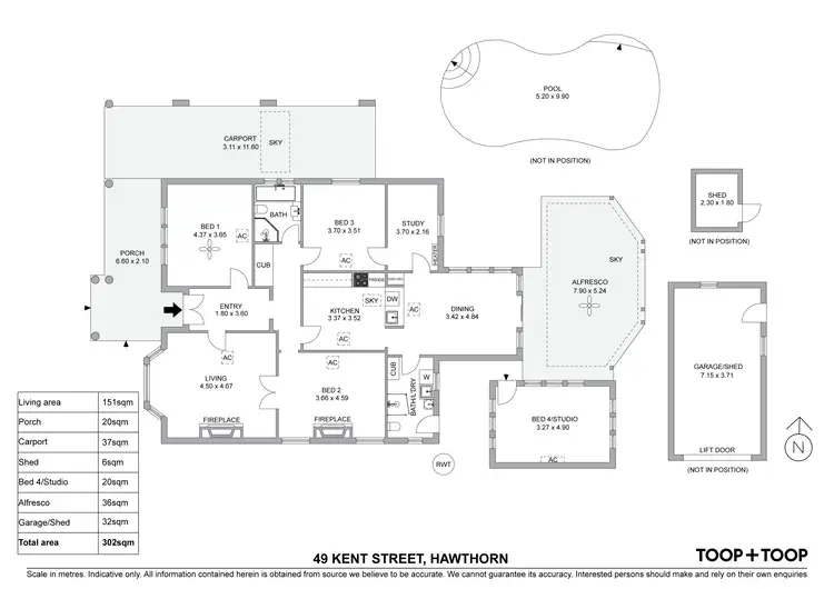 Floorplan of Homely house listing, 49 Kent Street, Hawthorn SA 5062