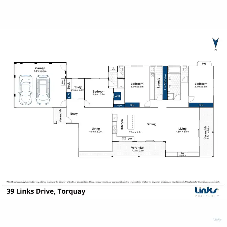 Floorplan of Homely house listing, 39 Links Drive, Torquay VIC 3228