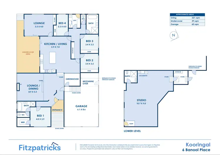 Floorplan of Homely house listing, 6 Banool Place, Kooringal NSW 2650
