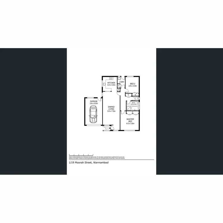 Floorplan of Homely unit listing, 1/19 Moonah Street, Warrnambool VIC 3280