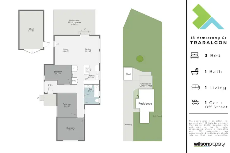 Floorplan of Homely house listing, 18 Armstrong Court, Traralgon VIC 3844