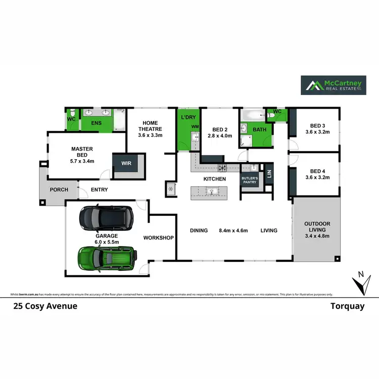 Floorplan of Homely house listing, 25 Cosy Avenue, Torquay VIC 3228