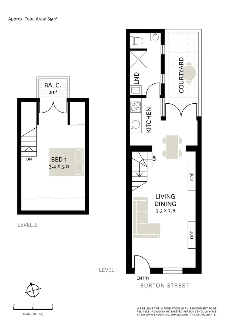 Floorplan of Homely terrace listing, 84 Burton Street, Darlinghurst NSW 2010