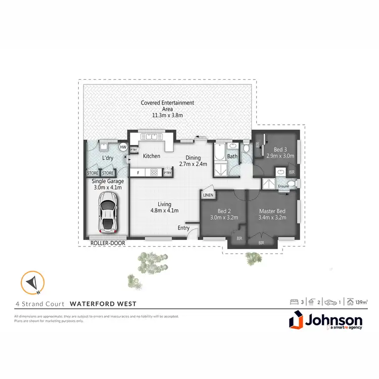 Floorplan of Homely house listing, 4 Strand Court, Waterford West QLD 4133