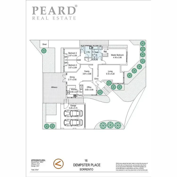 Floorplan of Homely house listing, 16 Dempster Place, Sorrento WA 6020