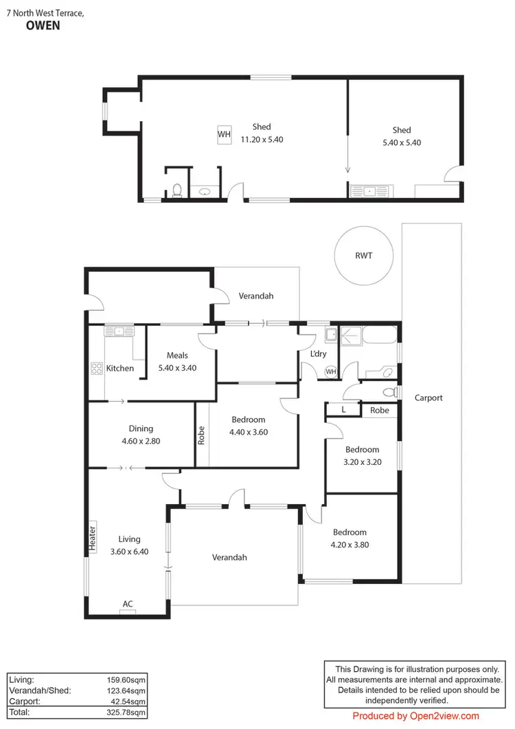 Floorplan of Homely house listing, 7 North West Terrace, Owen SA 5460