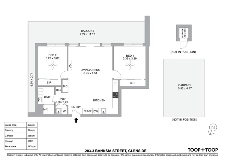 Floorplan of Homely apartment listing, 203/3 Banksia Street, Glenside SA 5065