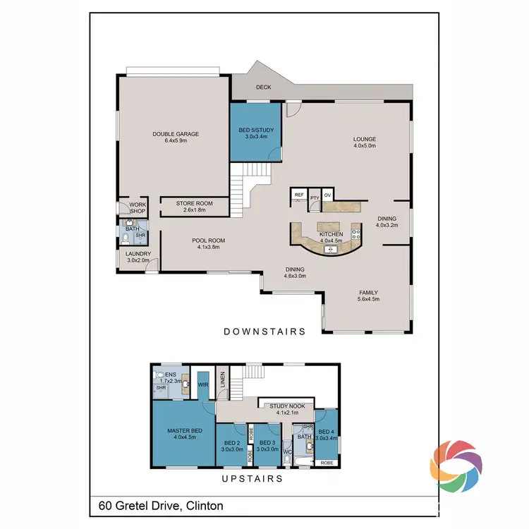 Floorplan of Homely house listing, 60 Gretel Drive, Clinton QLD 4680