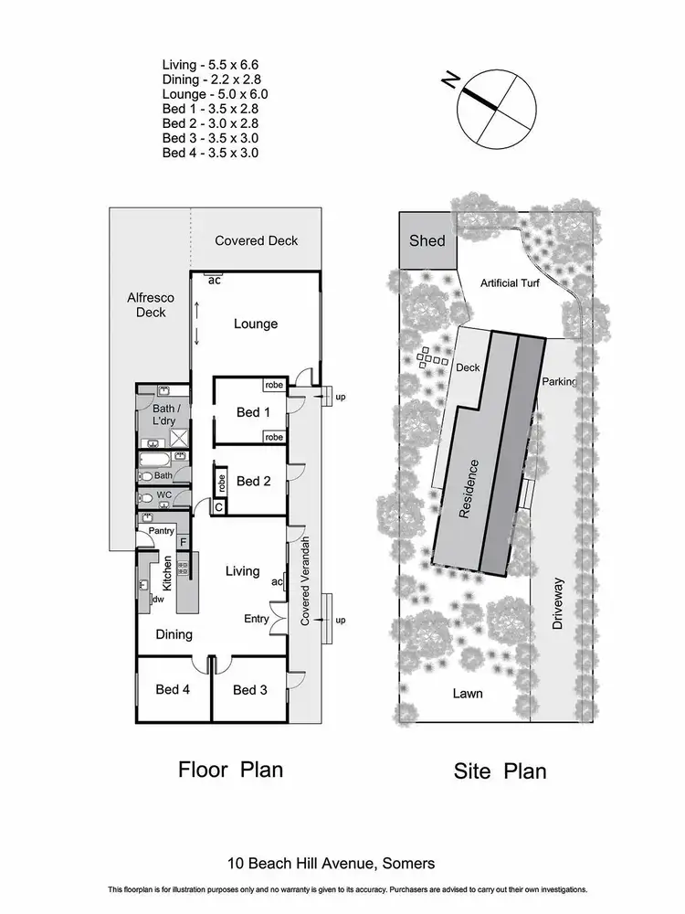 Floorplan of Homely house listing, 10 Beach Hill Avenue, Somers VIC 3927