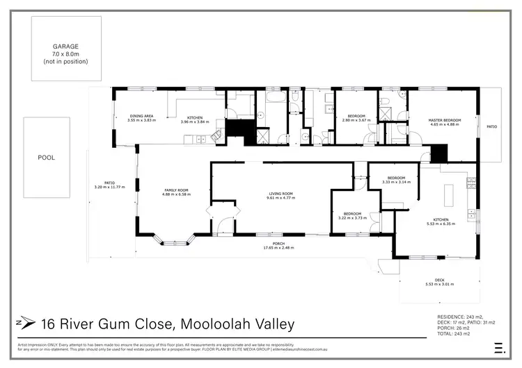 Floorplan of Homely rural property listing, 16 River Gum Close, Mooloolah Valley QLD 4553