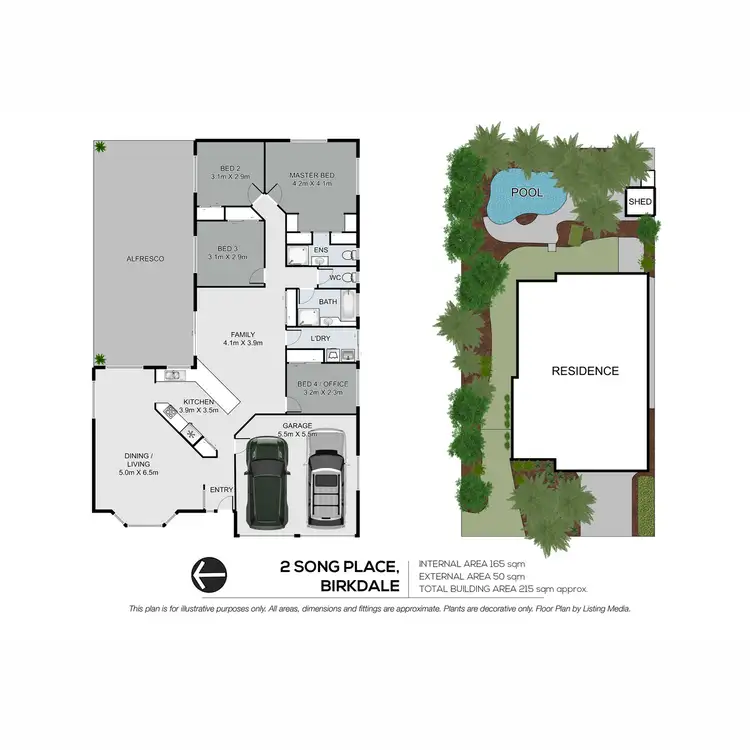 Floorplan of Homely house listing, 2 Song Place, Birkdale QLD 4159