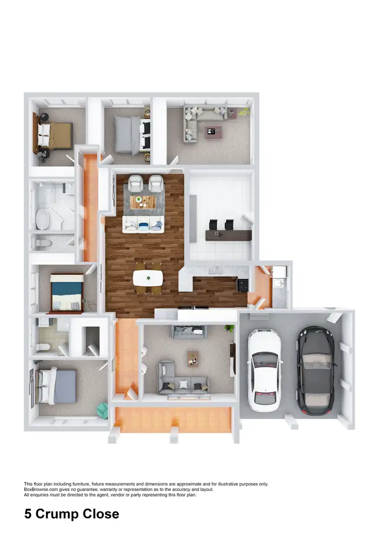 Floorplan of Homely house listing, 5 Crump Close, Griffith NSW 2680