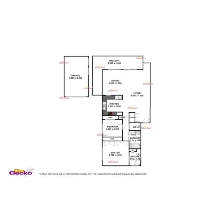 Floorplan of Homely unit listing, 3/23 Bishop Street, St Lucia QLD 4067