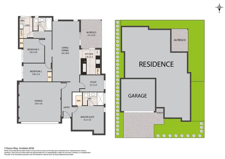 Floorplan of Homely house listing, 5 Nassa Way, Jindalee WA 6036