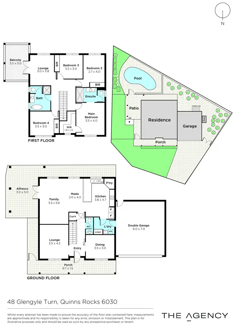 Floorplan of Homely house listing, 48 Glengyle Turn, Quinns Rocks WA 6030
