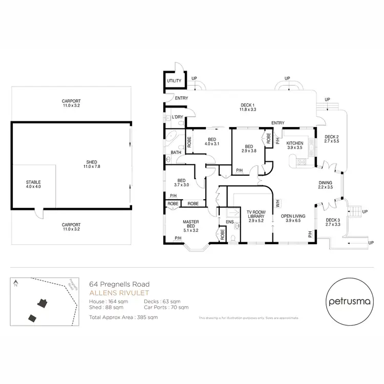 Floorplan of Homely house listing, 64 Pregnells Road, Allens Rivulet TAS 7150