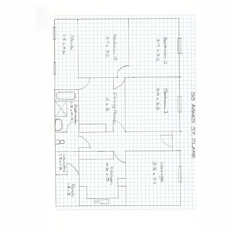 Floorplan of Homely house listing, 50 Agnes Street, Clare SA 5453
