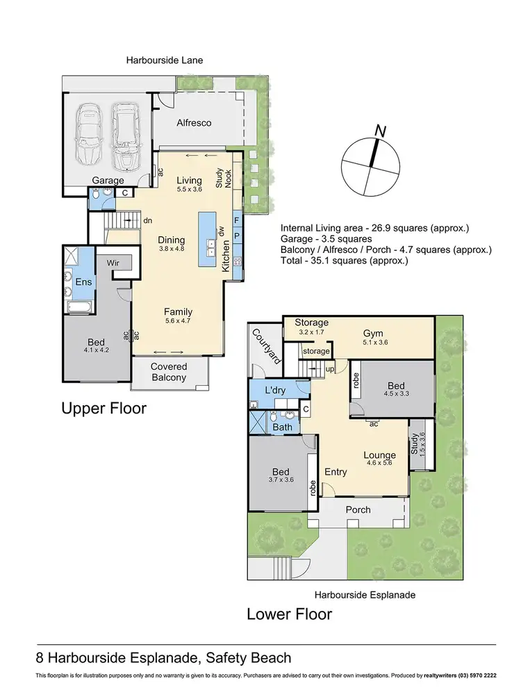 Floorplan of Homely house listing, 8 Harbourside Esplanande, Safety Beach VIC 3936