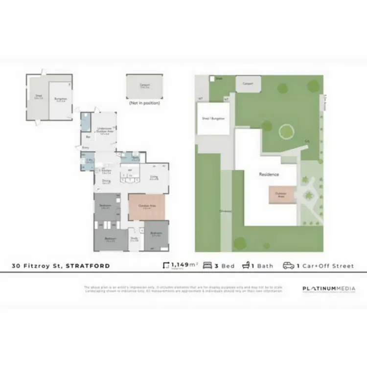 Floorplan of Homely house listing, 30 Fitzroy Street, Stratford VIC 3862