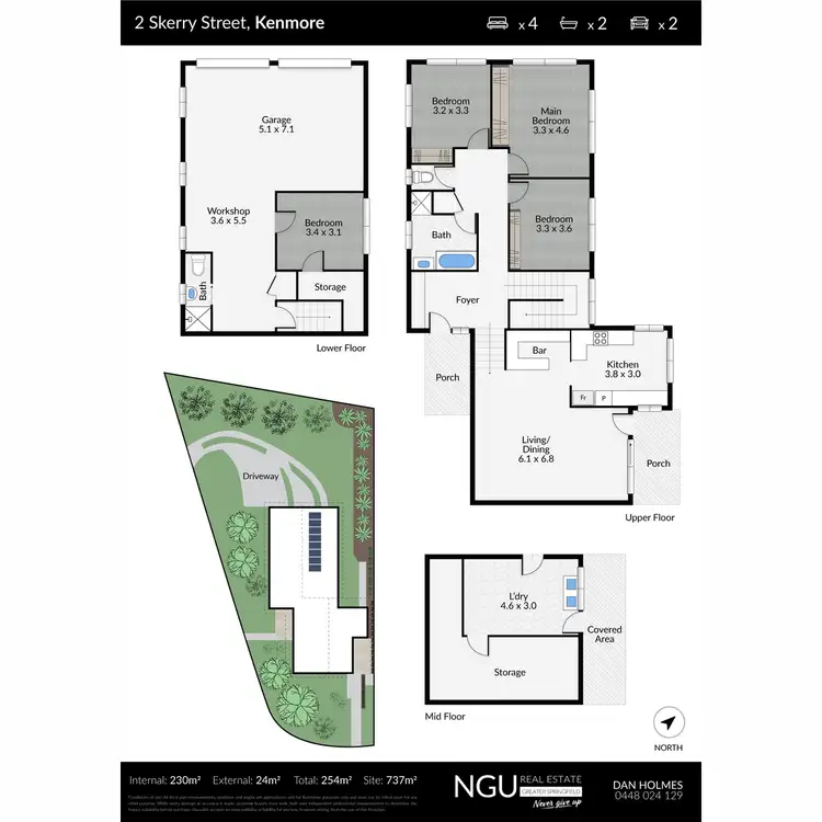 Floorplan of Homely house listing, 2 Skerry Street, Kenmore QLD 4069