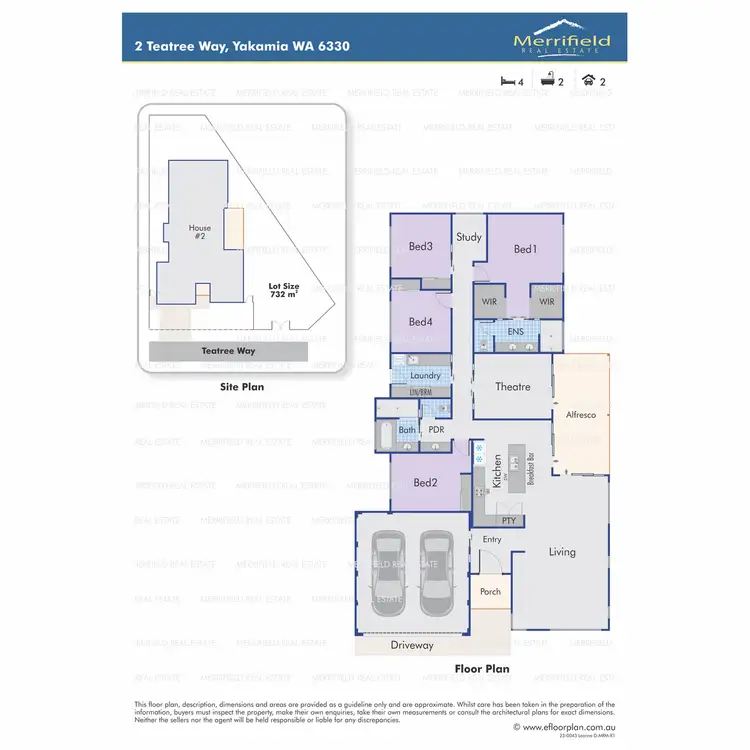 Floorplan of Homely house listing, 2 Teatree Way, Yakamia WA 6330