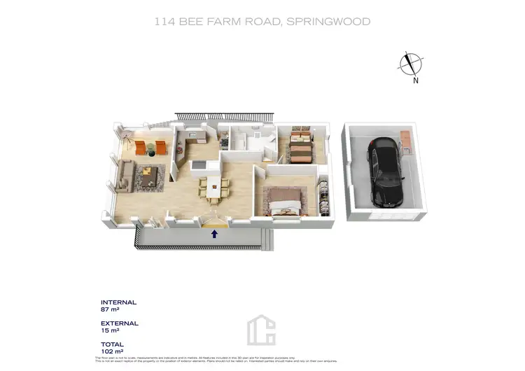 Floorplan of Homely house listing, 114 Bee Farm Road, Springwood NSW 2777