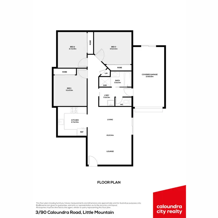 Floorplan of Homely house listing, 3/90 Caloundra Road, Little Mountain QLD 4551