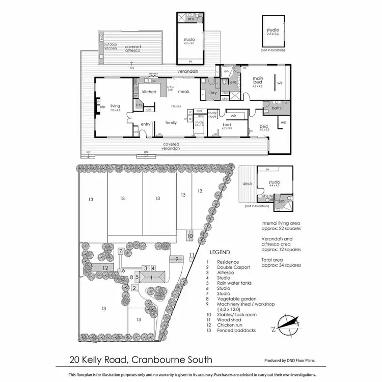 Floorplan of Homely rural property listing, 20 Kelly Road, Cranbourne South VIC 3977