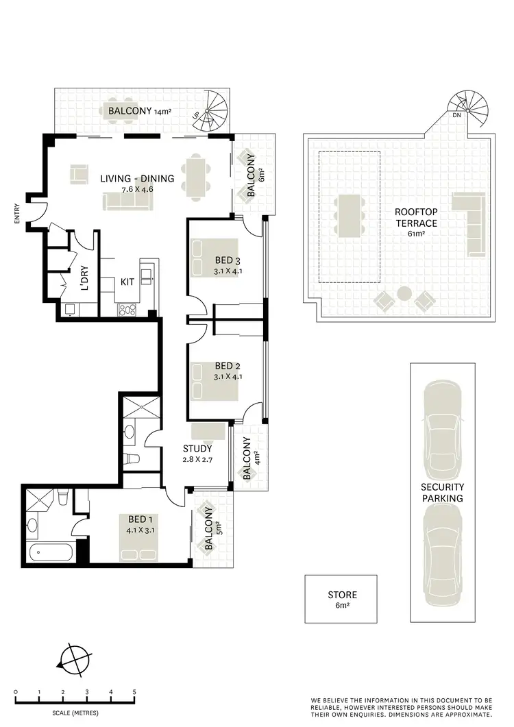 Floorplan of Homely apartment listing, 51/13 Potter Street, Waterloo NSW 2017