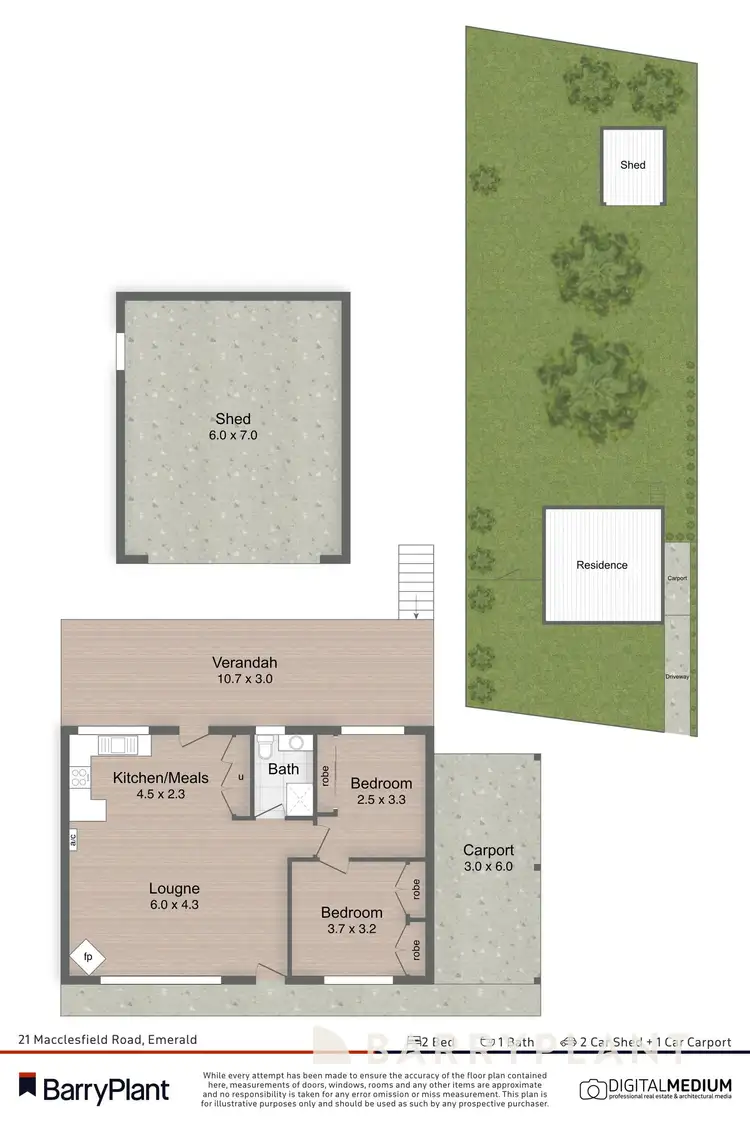 Floorplan of Homely house listing, 21 Macclesfield Road, Emerald VIC 3782