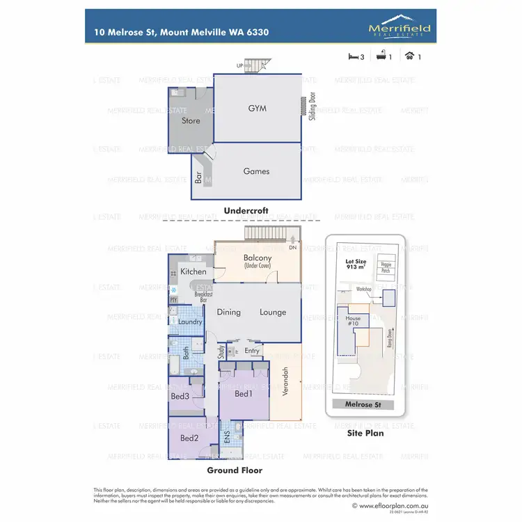 Floorplan of Homely house listing, 10 Melrose Street, Mount Melville WA 6330