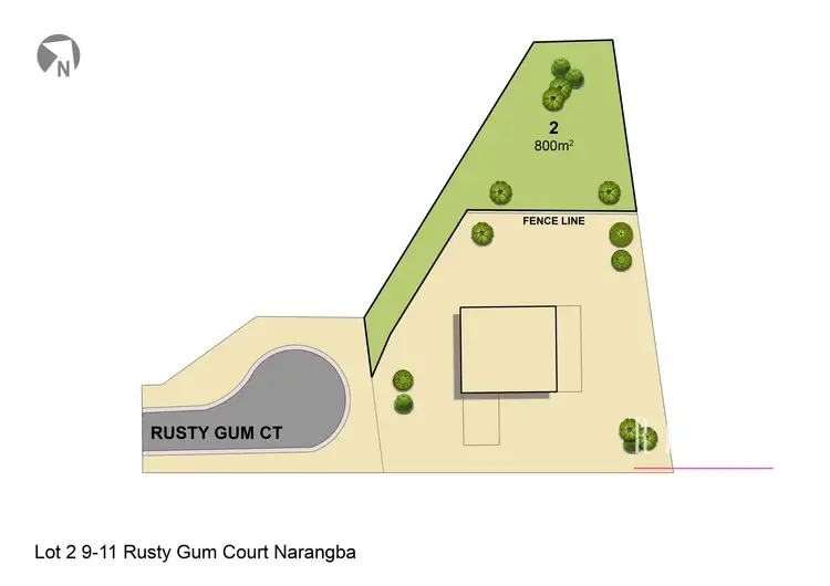 Floorplan of Homely land listing, LOT 2, 9-11 Rusty Gum Court, Narangba QLD 4504
