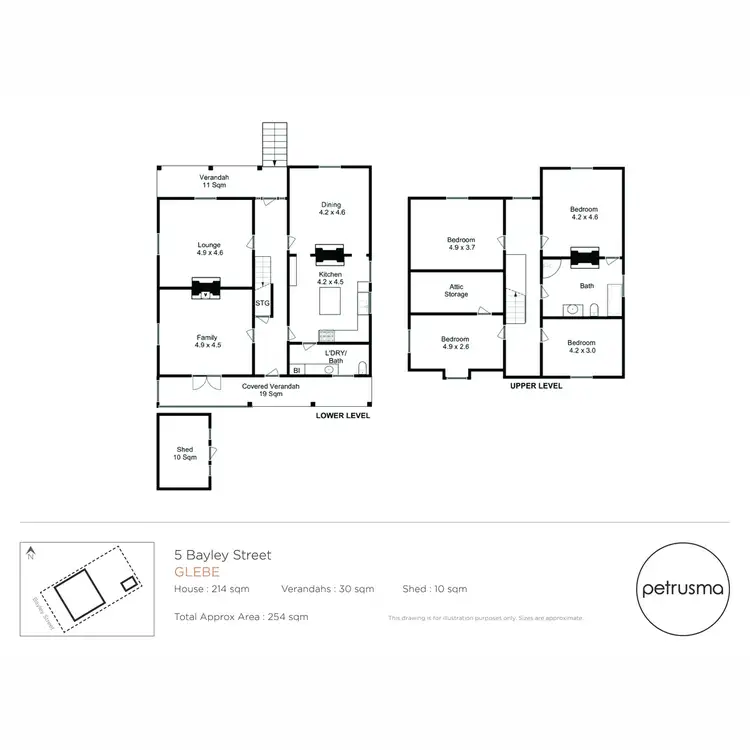 Floorplan of Homely house listing, 5 Bayley Street, Glebe TAS 7000