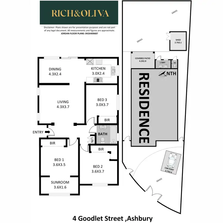 Floorplan of Homely house listing, 4 Goodlet Street, Ashbury NSW 2193