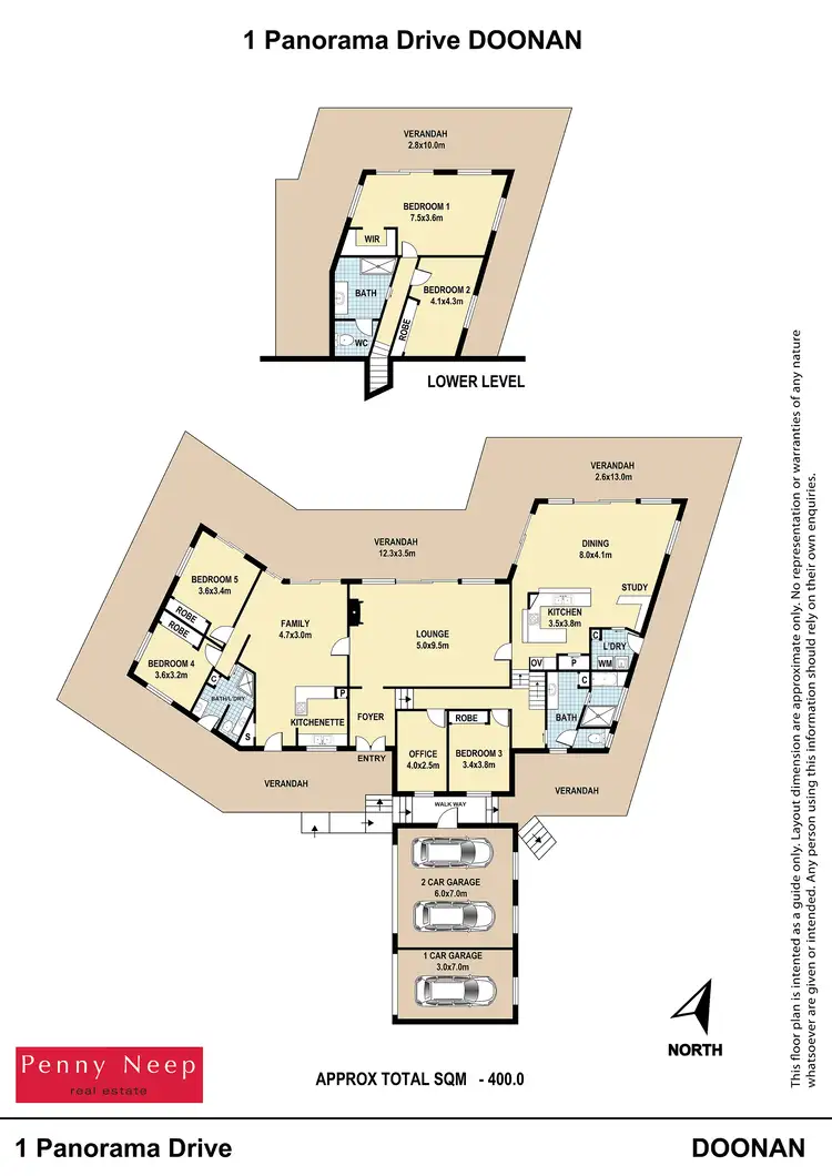 Floorplan of Homely house listing, 1 Panorama Drive, Doonan QLD 4562
