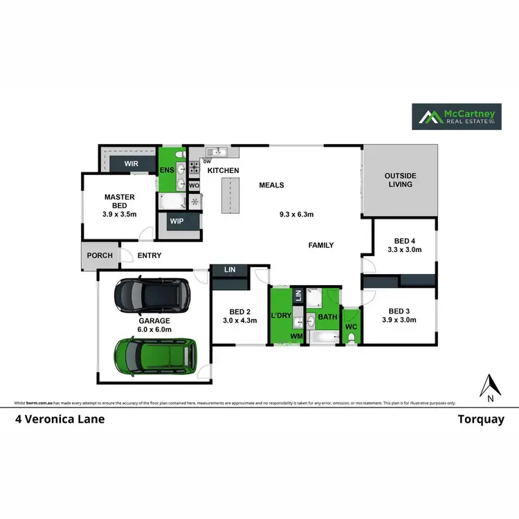 Floorplan of Homely house listing, 4 Veronica Lane, Torquay VIC 3228