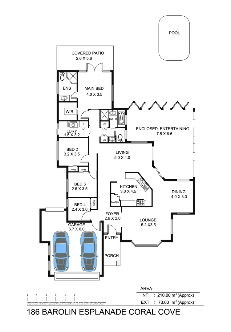 Floorplan of Homely house listing, 186 Barolin Esplanade, Coral Cove QLD 4670