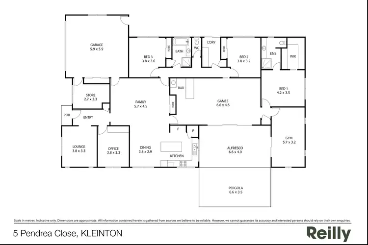Floorplan of Homely house listing, 5 Pendrea Close, Kleinton QLD 4352