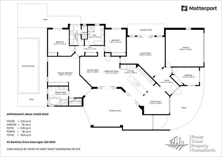 Floorplan of Homely house listing, 45 Bauhinia Drive, Kawungan QLD 4655