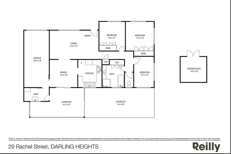 Floorplan of Homely house listing, 29 Rachel Street, Darling Heights QLD 4350