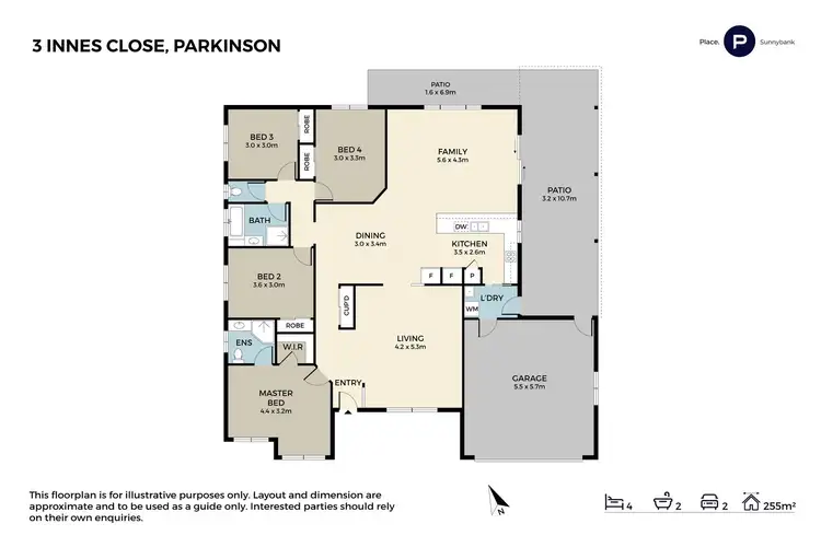 Floorplan of Homely house listing, 3 Innes Close, Parkinson QLD 4115